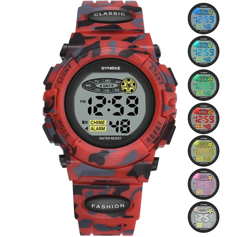 Montre numérique enfant fonctionnelle et résistante 0