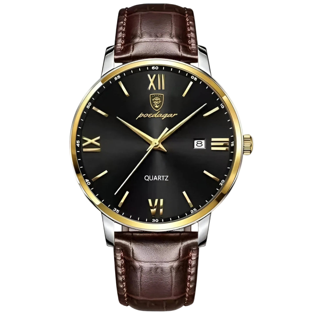 Montre pour Homme Bracelet Cuir Élégant 1