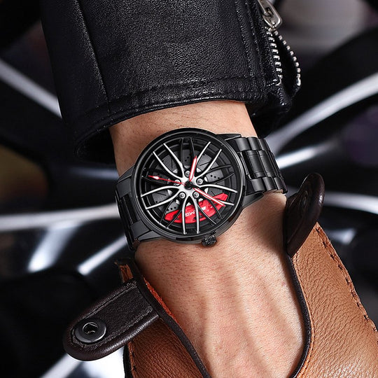 Montre pour hommes style voiture de course 3