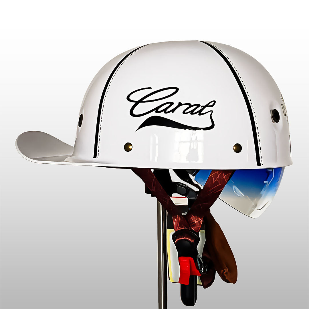 Casque de moto style casquette de baseball homologué ECE et DOT