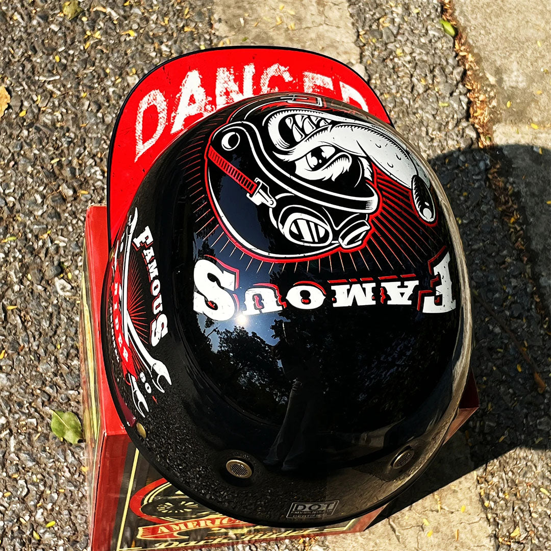 Casque de moto style casquette de baseball homologué ECE et DOT