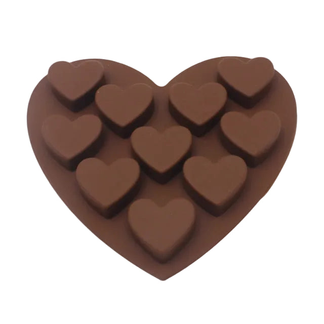 Moule à Chocolat en Silicone en Forme de Cœur 0