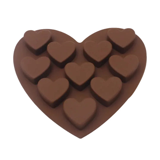 Moule à Chocolat en Silicone en Forme de Cœur 0