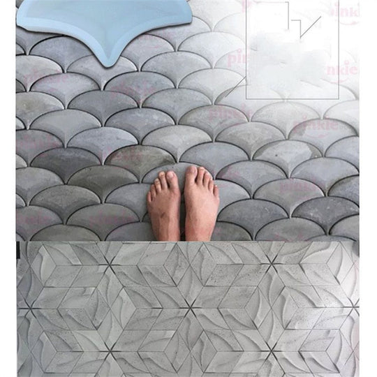 Moule de Sol Géométrique en Silicone 1
