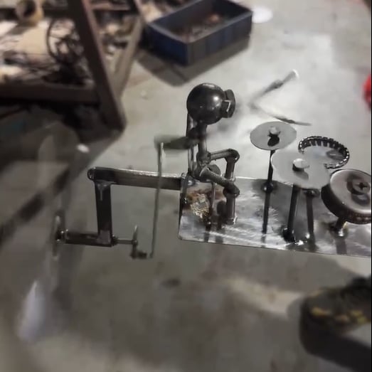 Moulin à Vent en Métal Décoratif Rock Band 5