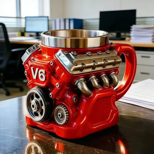 Mug Homme Design Moteur V6 Original 2