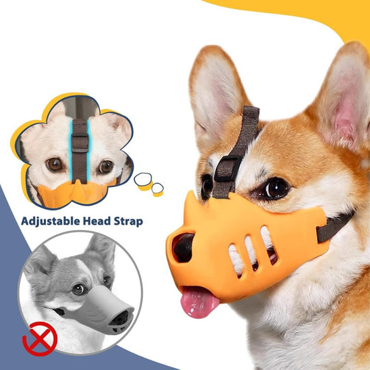 Muselière Réglable Pour Chien Anti Aboiement Confortable 3