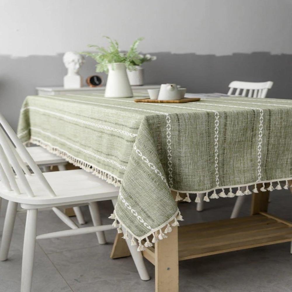 Nappe de Table Chic Rectangulaire pour Décoration Intérieure et Événements 0