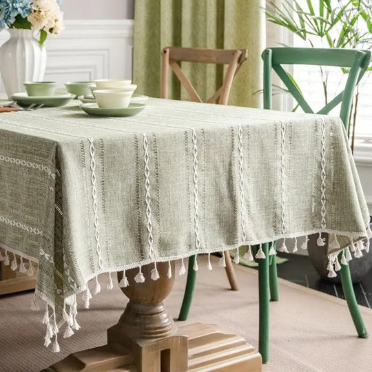 Nappe de Table Chic Rectangulaire pour Décoration Intérieure et Événements 1
