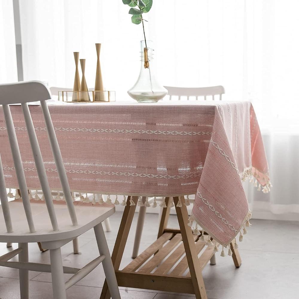 Nappe de Table Chic Rectangulaire pour Décoration Intérieure et Événements 7