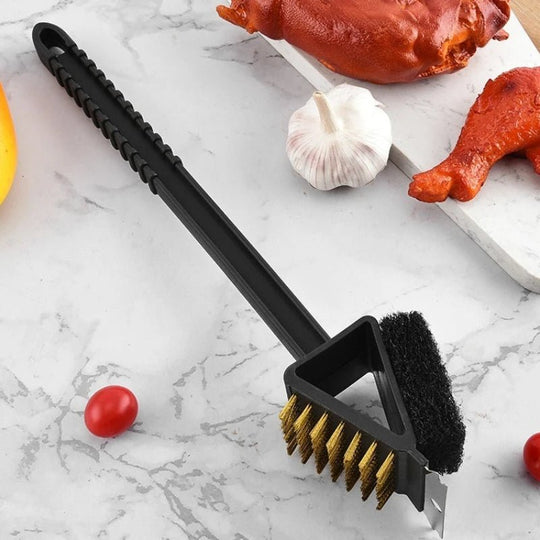 Nettoyant pour Gril avec Grattoir et Éponge 1