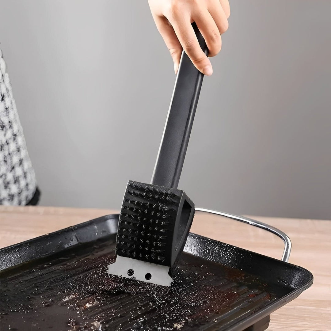 Nettoyant pour Gril avec Grattoir et Éponge 3