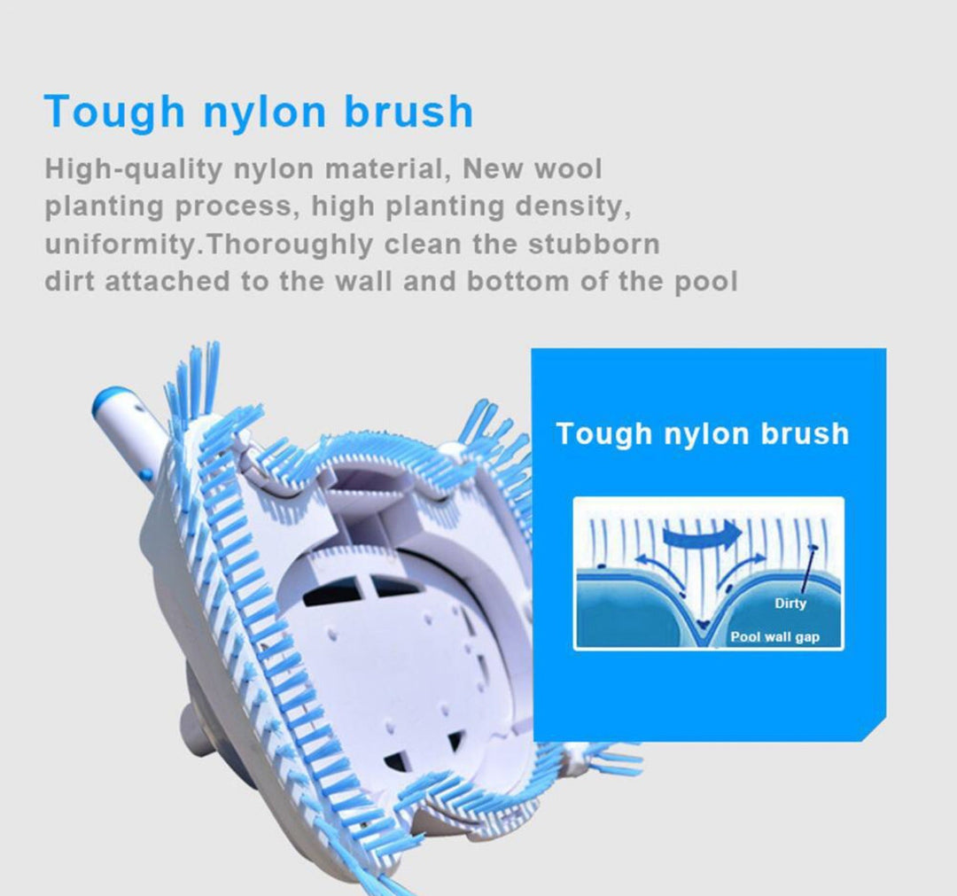 Nettoyeur de piscine automatique à aspiration avec brosses rotatives 3