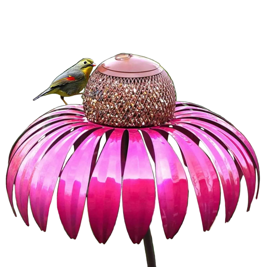 Nichoir à Oiseaux en Forme de Fleur 0