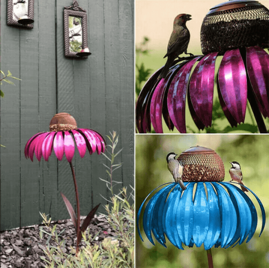 Nichoir à Oiseaux en Forme de Fleur 2