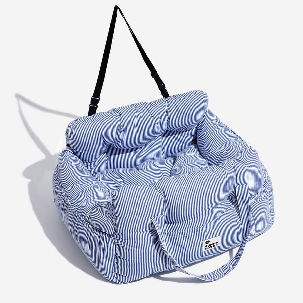 Nid de Voyage Confortable pour Chien avec Rembourrage Doux et Poches Pratiques 10