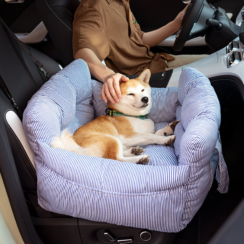 Nid de Voyage Confortable pour Chien avec Rembourrage Doux et Poches Pratiques 2