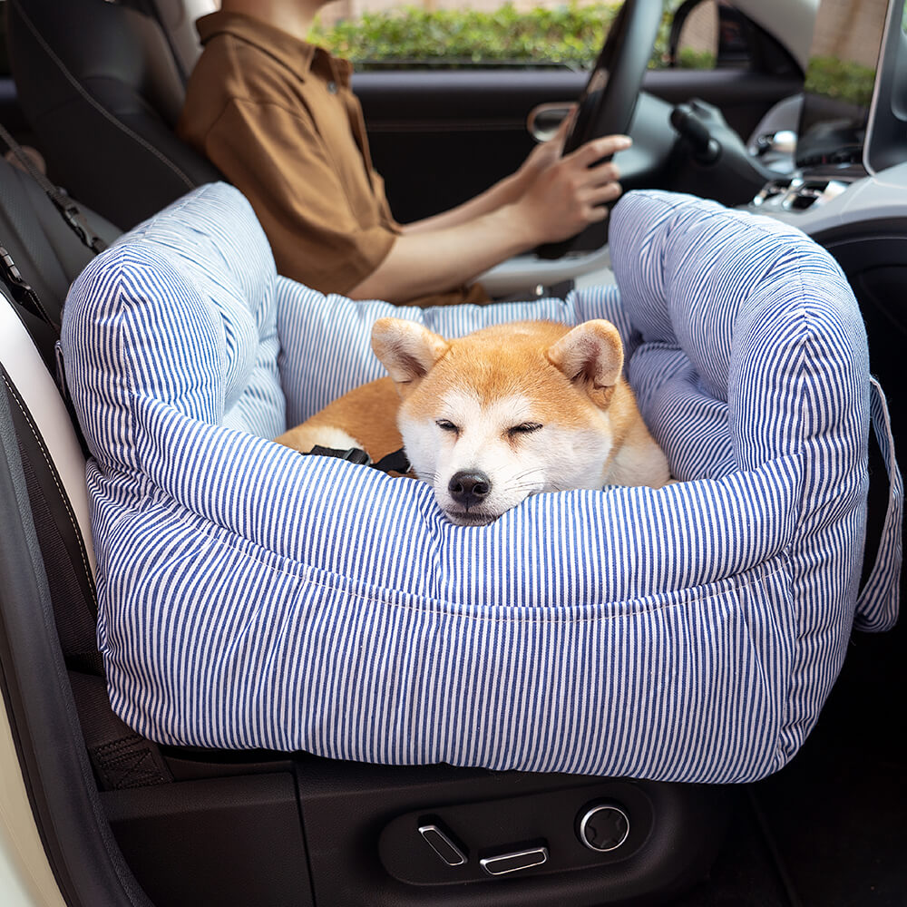Nid de Voyage Confortable pour Chien avec Rembourrage Doux et Poches Pratiques 3