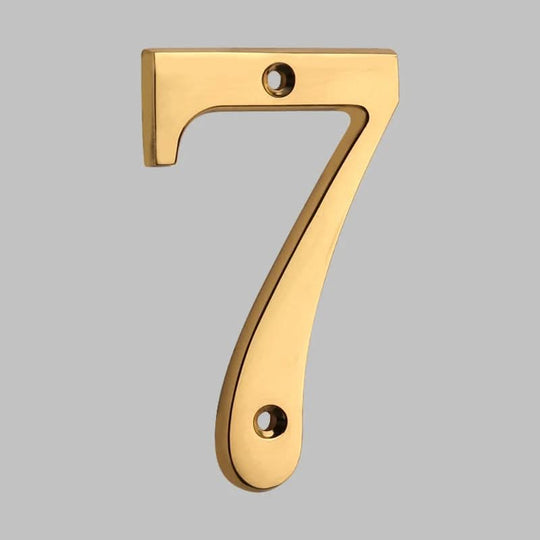 Numéros de Maison Classiques en Laiton pour Entrée 7