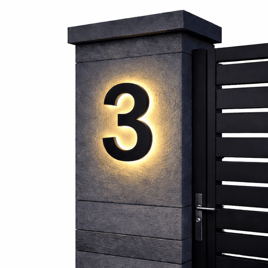 Numéros de Maison LED Personnalisables Modernes 11