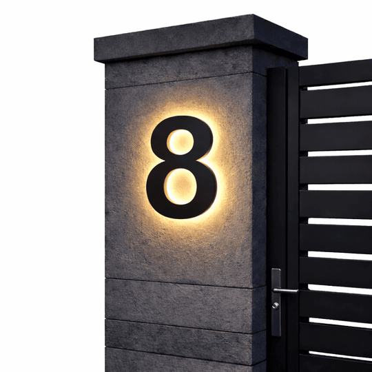 Numéros de Maison LED Personnalisables Modernes 13