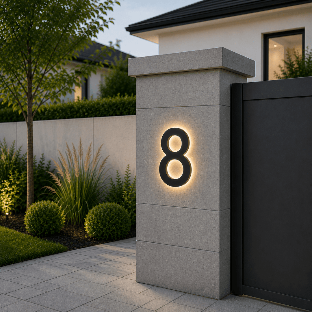 Numéros de Maison LED Personnalisables Modernes 8
