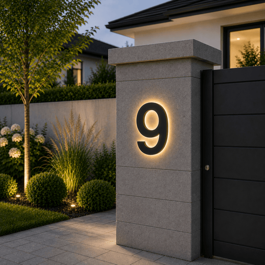 Numéros de Maison LED Personnalisables Modernes 9