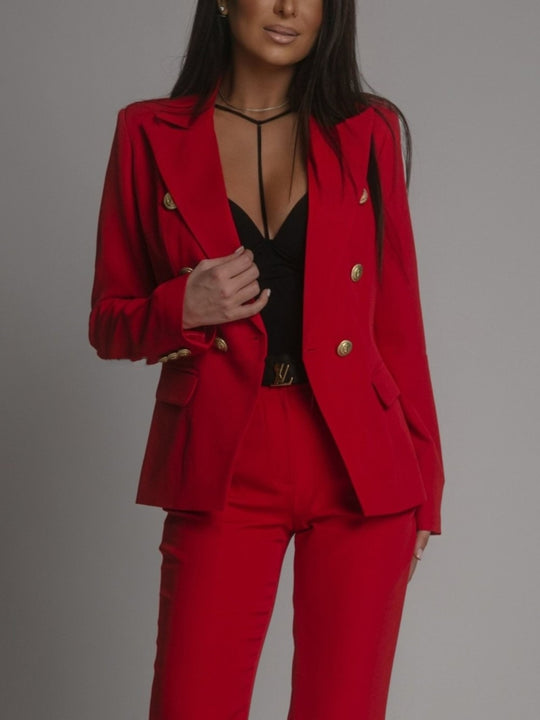 Costume Femme Double Boutonnage Ajusté