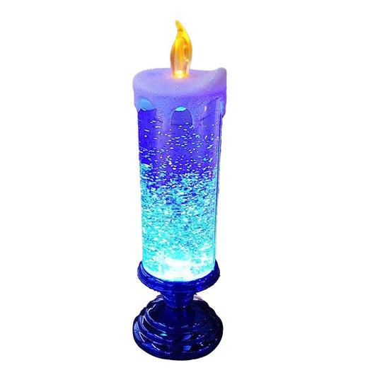 Bougie à eau LED à avec paillettes