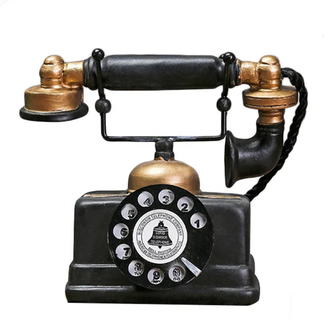 Objet Décoratif Téléphone Vintage Rétro pour Intérieur 3