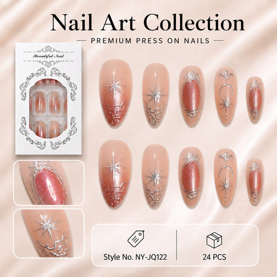 Ongles Artificiels Femme Style Chic et Polyvalent 0