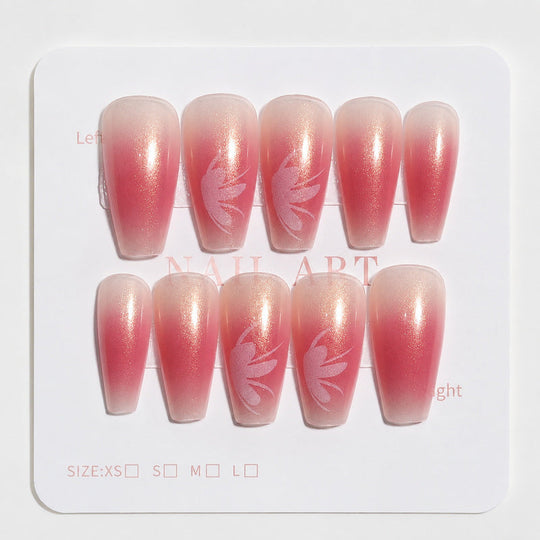Ongles Artificiels Modernes Dégradé pour Femme 0