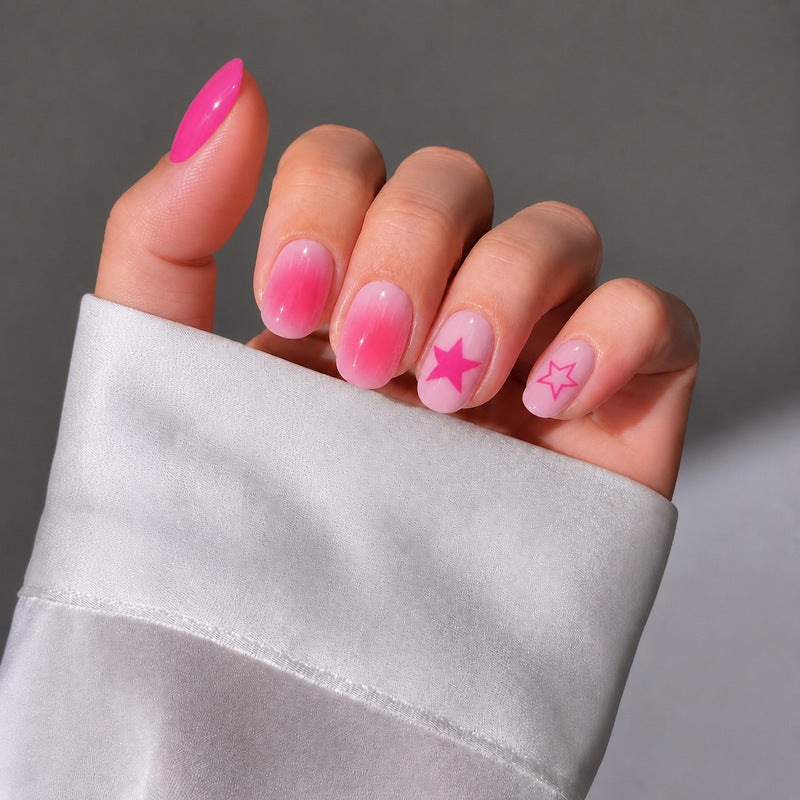 Ongles Press on Femme Style Artistique Facile à Appliquer 1