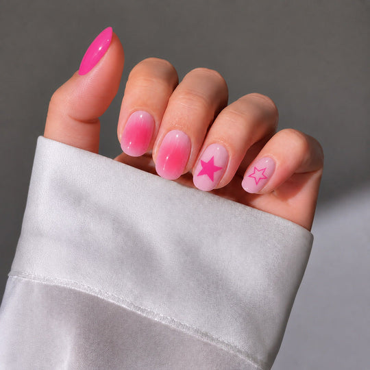 Ongles Press on Femme Style Artistique Facile à Appliquer 1