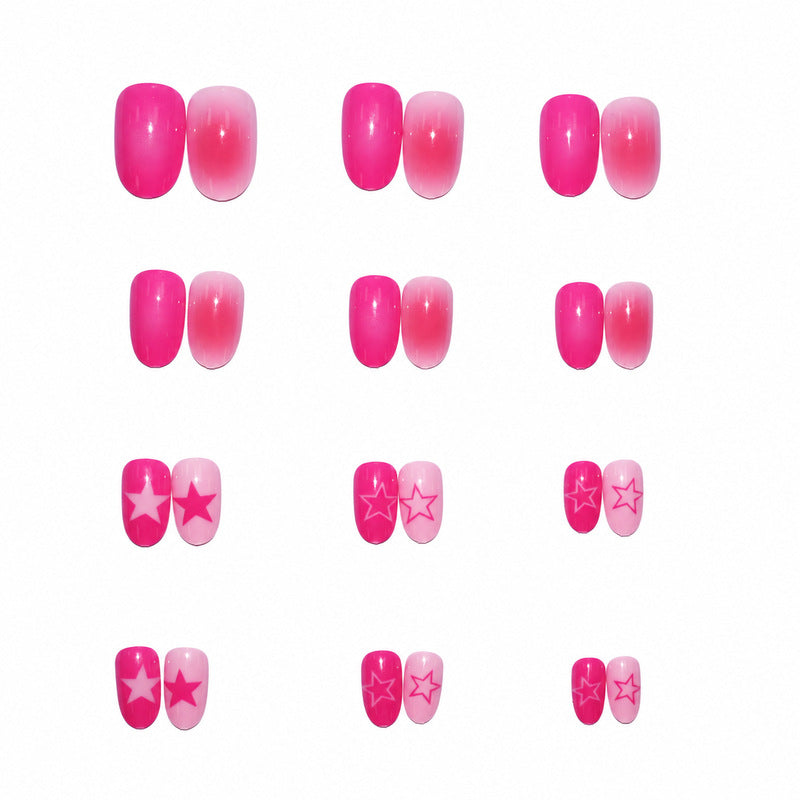 Ongles Press on Femme Style Artistique Facile à Appliquer 3