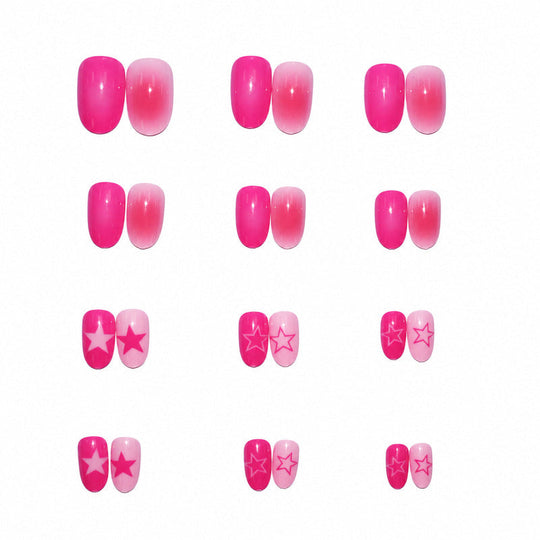 Ongles Press on Femme Style Artistique Facile à Appliquer 3