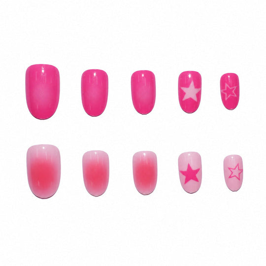 Ongles Press on Femme Style Artistique Facile à Appliquer 4