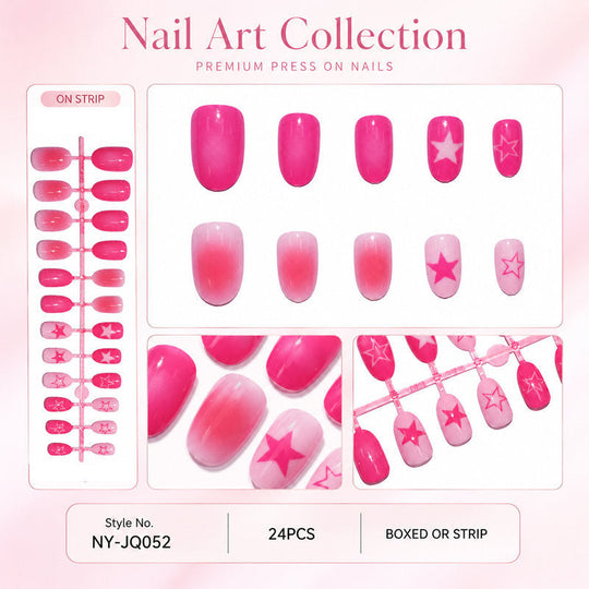 Ongles Press on Femme Style Artistique Facile à Appliquer 6
