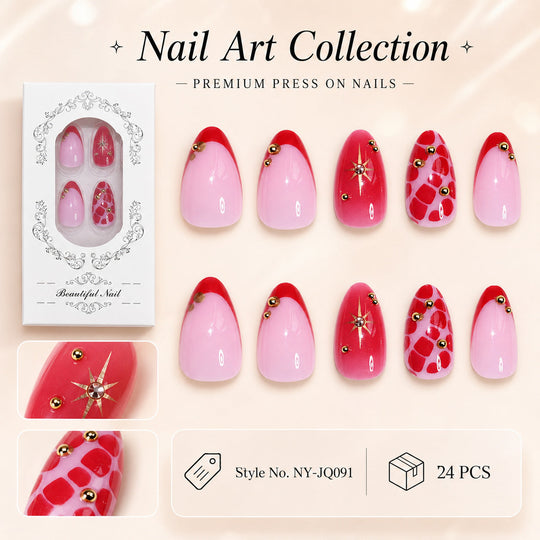 Ongles à Pression Artistiques pour Femme Style Premium 0