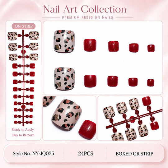 Ongles artificiels autocollants pour femmes style moderne 2