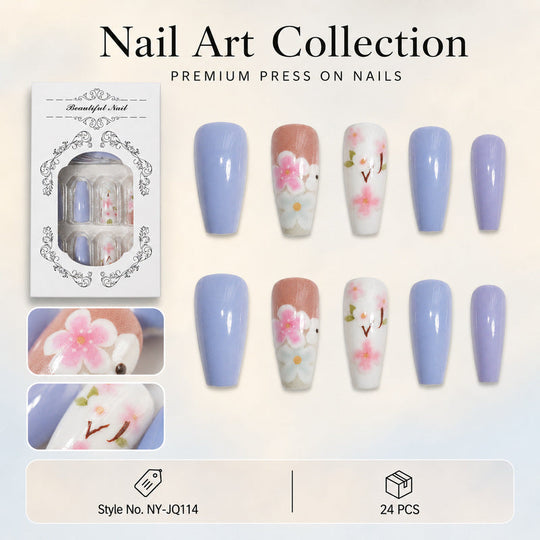 Ongles artificiels design varié pour femme 0