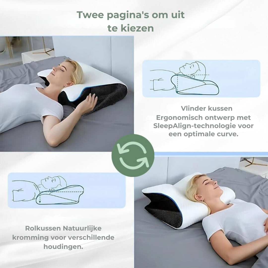 Oreiller Mémoire de Forme Contour Ergonomique pour Toutes Positions 5