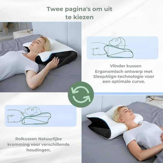 Oreiller Mémoire de Forme Contour Ergonomique pour Toutes Positions 5