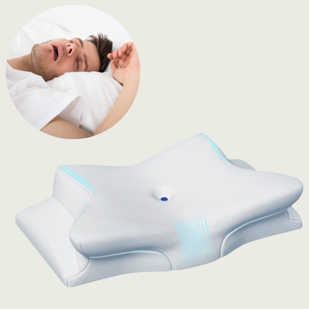 Oreiller Mémoire de Forme Ergonomique Anti-Ronflement pour un Sommeil Réparateur 0