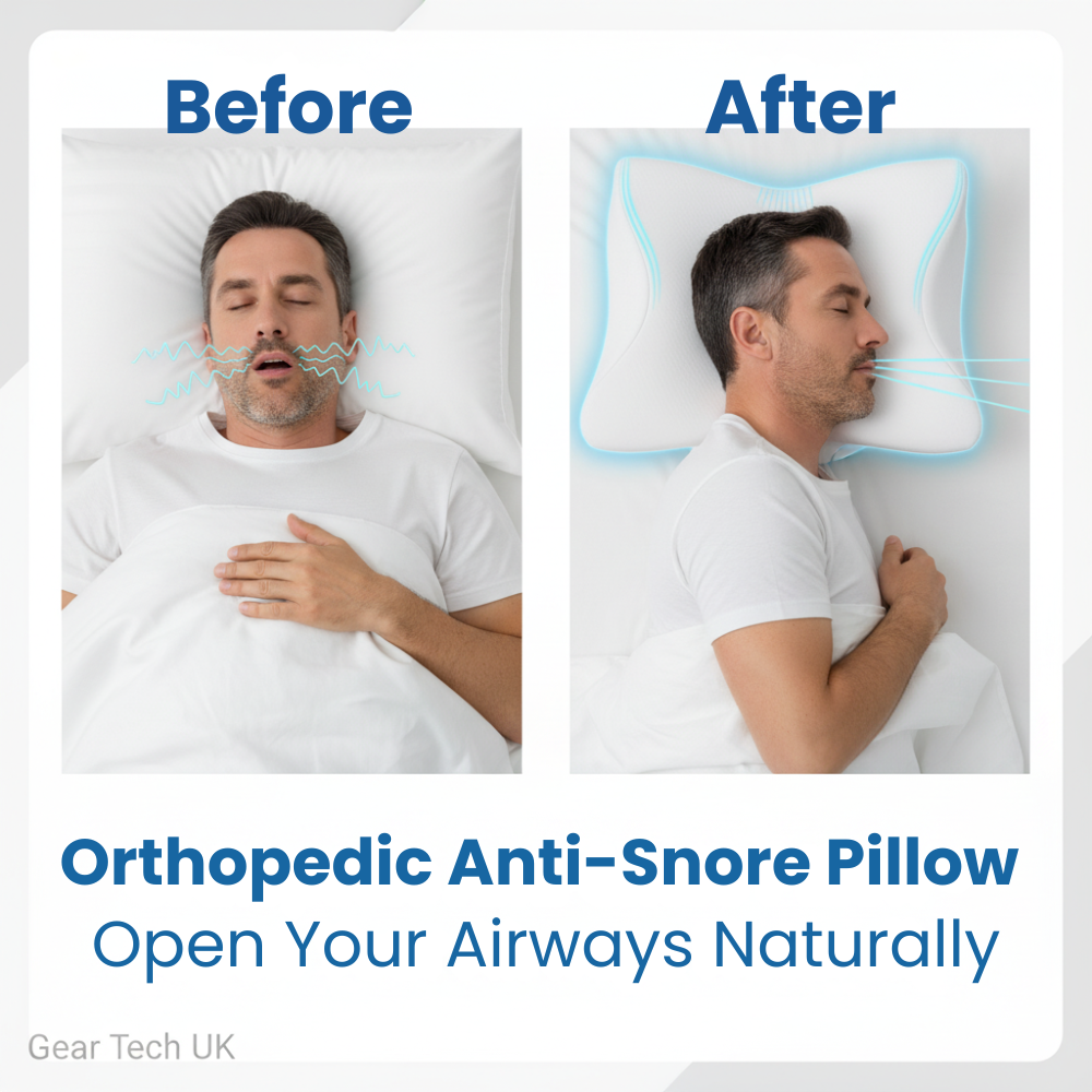 Oreiller Mémoire de Forme Ergonomique Anti-Ronflement pour un Sommeil Réparateur 1