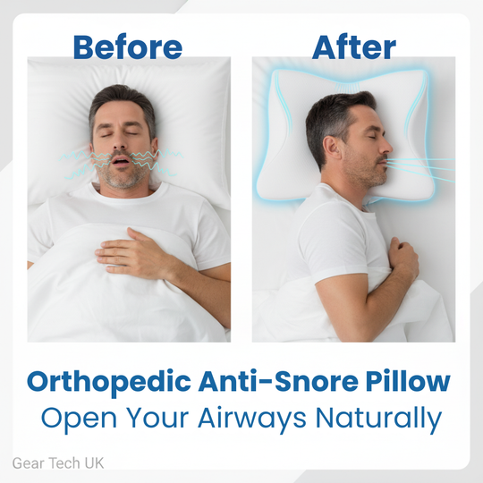Oreiller Mémoire de Forme Ergonomique Anti-Ronflement pour un Sommeil Réparateur 1