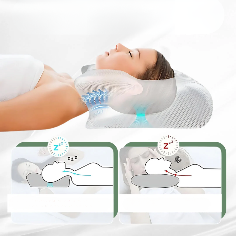 Oreiller Mémorie de Forme Ergonomique Adaptable pour Tous les Dormeurs 3