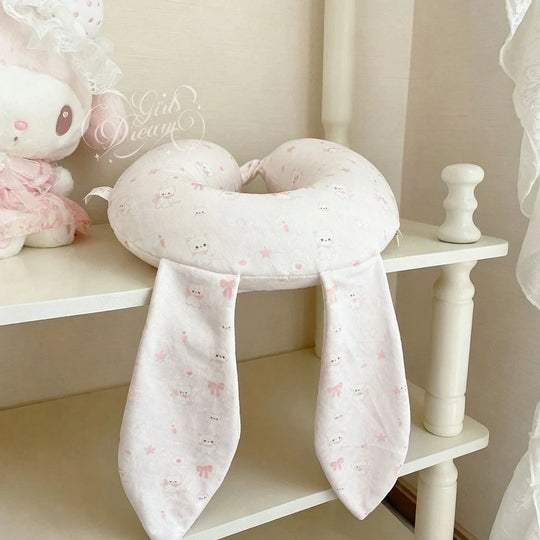 Oreiller cervical enfant forme en U avec oreilles amovibles 2