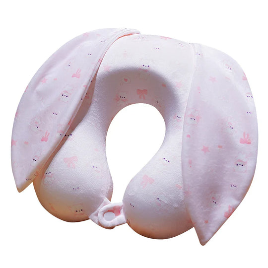 Oreiller cervical enfant forme en U avec oreilles amovibles 5