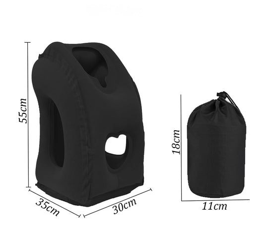 Oreiller de Voyage Gonflable Confortable pour Avion et Train 2